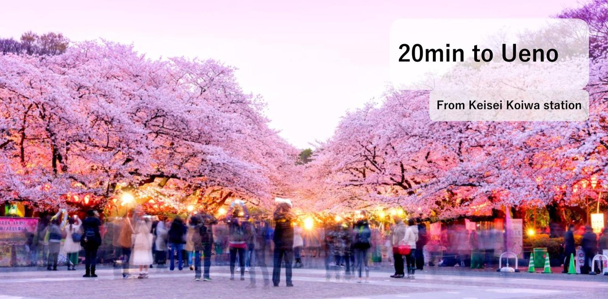 Asahistay -Koiwa, Free Parking O, Whole Family House, Japanese Garden Taste Tokió Kültér fotó